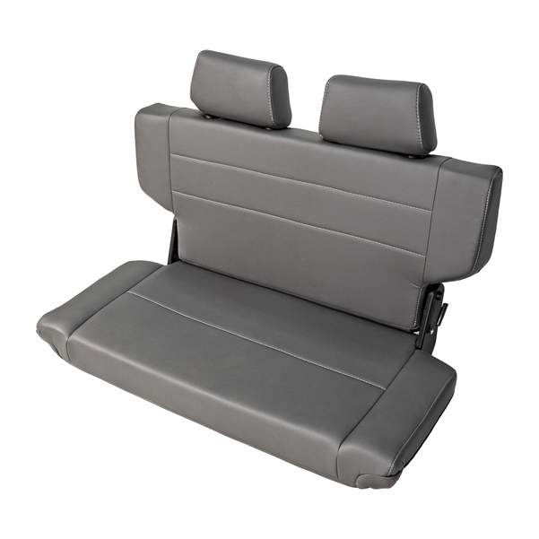 Rear Bench Seat Quick Fold With Dual Headrest 40 wide GREY